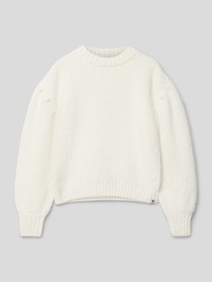 Вязаный свитер с круглым вырезом Garcia, белый