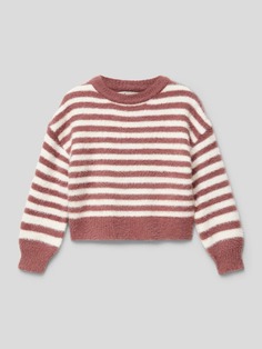 Вязаный свитер с круглым вырезом Only, сливовый