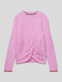Вязаный свитер с пришивкой этикеток Scotch &amp; Soda, светло-розовый