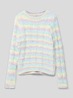 Вязаный свитер с полосатым узором модель &quot;ДЖОЛИ&quot; Only, мятный