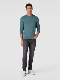 Вязаный свитер с пришивной этикеткой модель &quot;БАЗИК&quot; Tom Tailor, зеленый