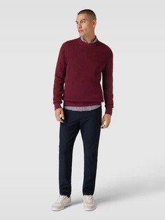 Вязаный свитер со структурным узором Esprit, красный