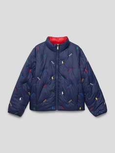 Двусторонняя куртка с пришитыми этикетками Polo Ralph Lauren, темно-синий