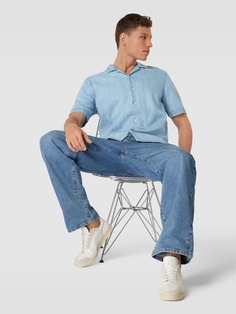 Джинсовая рубашка с воротником с лацканами JAKE*S STUDIO MEN, джинс