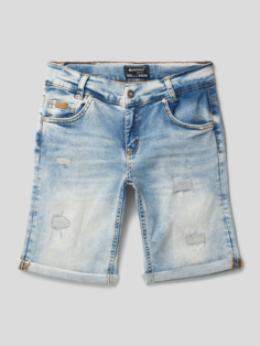 Джинсовые шорты стрейч, модель Boys Jean Short Blue Effect, светло-синий