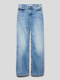 Джинсы с нашивкой этикетки модель &quot;РАБОТАЯ ОДЕЖДА&quot; Calvin Klein Jeans, синий