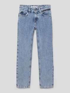 Джинсы прямого кроя с нашивкой-лейблом, модель VINTAGE OCEAN Calvin Klein Jeans, синий