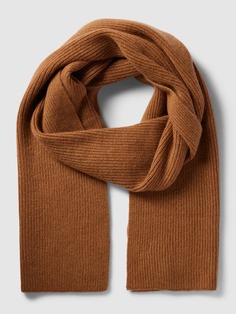 Кашемировый шарф однотонного дизайна McNeal, коньячный цвет