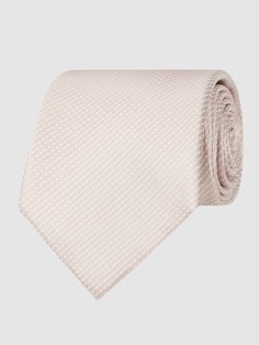 Шелковый галстук с узором по всей поверхности Willen, бежевый