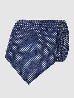 Шелковый галстук с узором по всей поверхности Willen, темно-синий