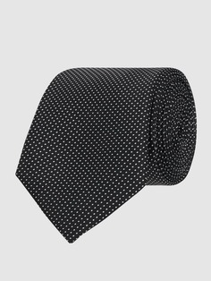 Шелковый галстук с узором по всей поверхности Willen, черный