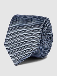 Шелковый галстук со сплошным узором модель «Галстук» (6 см) HUGO, светло-синий
