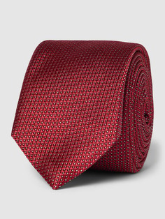 Шелковый галстук со сплошным узором модель «Галстук» (6 см) HUGO, красный