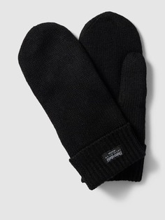 Шерстяные перчатки с широкими манжетами EEM, черный
