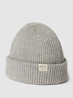 Шерстяная шапка с логотипом, модель FEODORE Barts, светло-серый