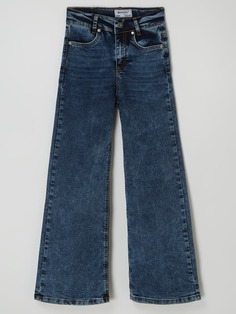 Широкие джинсы с эластичной резинкой Blue Effect, синий