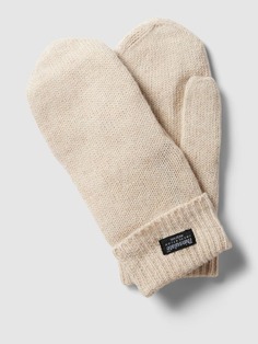 Шерстяные перчатки с широкими манжетами EEM, бежевый