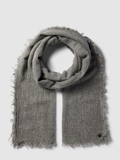 Шерстяной шарф из чистой новой шерсти Fraas, серый