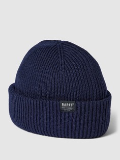 Шерстяная шапка с логотипом, модель FEODORE Barts, темно-синий
