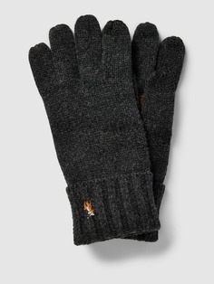 Шерстяные перчатки в крапинку Polo Ralph Lauren, серый