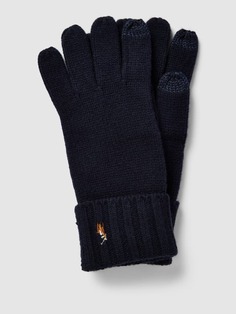 Шерстяные перчатки в крапинку Polo Ralph Lauren, черный