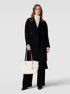 Кожаная сумка-шопер с лейблом, модель MARILYN MICHAEL Michael Kors, экрю