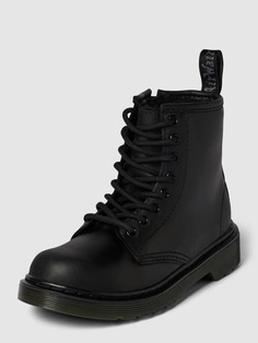 Кожаные ботинки на шнуровке с петлей модель SERENA Dr. Martens, черный