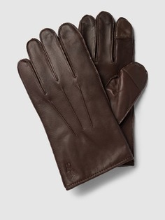 Кожаные перчатки Polo Ralph Lauren, черный