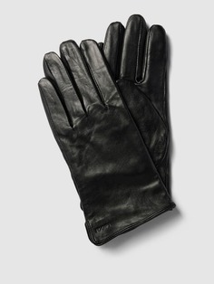 Кожаные перчатки с тиснением этикетки, модель «КЛАССИК» JOOP!, черный