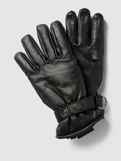 Кожаные перчатки с регулируемым ремешком Pearlwood, черный
