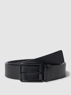 Кожаный ремень с пряжкой Calvin Klein, черный