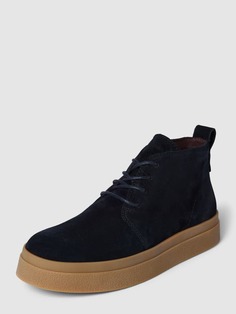 Кожаные туфли на шнуровке на платформе, модель Desert Lace up Marc O&apos;Polo, темно-синий