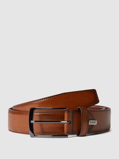 Кожаный ремень с металлической пряжкой Lloyd Men&apos;s Belts, коньячный цвет