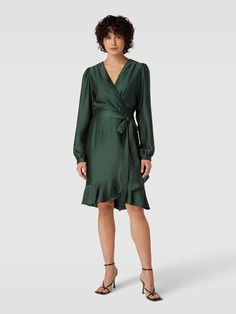 Коктейльное платье длиной до колена с поясом Swing, темно-зеленый