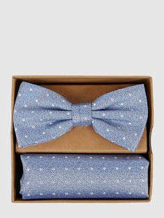 Комплект из галстука-бабочки и нагрудного платка Prince Bowtie, синий