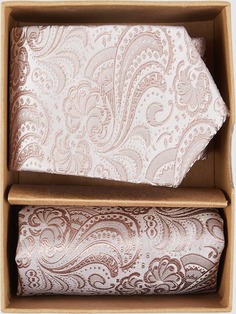 Комплект из жилета, галстука-бабочки и нагрудного платка Prince Bowtie, пыльно-розовый