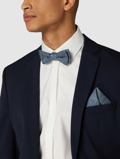 Комплект из галстука-бабочки и нагрудного платка Wilvorst, синий