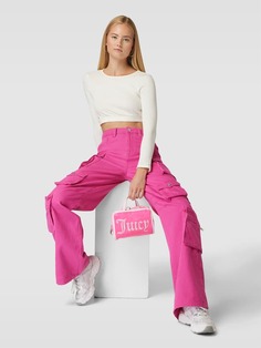 Косметичка с пришивной этикеткой модель &quot;ИРИС&quot; Juicy Couture, розовый