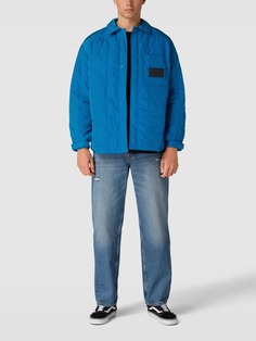Куртка с нашивкой-лейблом модель «СТЁГАННАЯ» Calvin Klein Jeans, синий