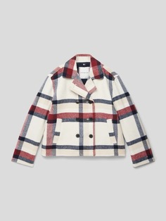 куртка в клетку тартан Tommy Hilfiger, экрю