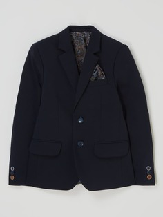 Куртка приталенного кроя на 2 пуговицах и стрейче, модель «Стефано» Standar, темно-синий