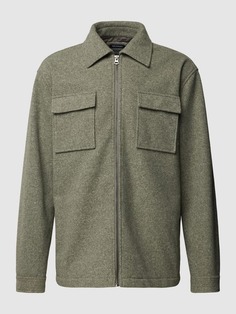 Куртка-рубашка в пестрый вид McNeal, темно-серый