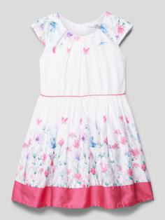 Мини-платье с цветочным узором Happy Girls, розовый