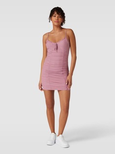 Мини-платье со сплошным узором, модель AQUARE Review, пыльно-розовый