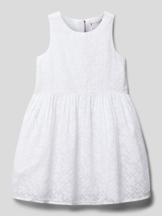 Мини-платье со структурированным узором Tommy Hilfiger, белый