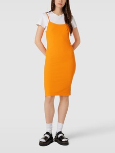 Мини-платье со структурированным узором Calvin Klein Jeans, оранжевый