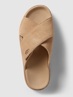 Мюли с лейблом, модель &quot;GOLDENSTAR&quot; UGG, песочный