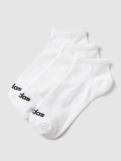 Носки-кроссовки с принтом этикетки, в упаковке 3 шт adidas Originals, белый
