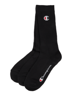 Носки с этикеткой, в упаковке 3 шт., модель Crew Socks CHAMPION, черный