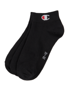 Носки с этикеткой, в упаковке 3 шт., модель Quarter Sock CHAMPION, черный